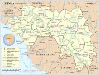  پاورپوینت کامل و جامع با عنوان بررسی جغرافیای کشور گینه در 18 اسلاید