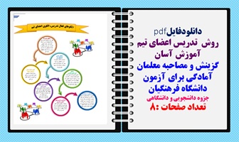 روش  تدریس اعضای تیم گزینش و مصاحبه معلمان